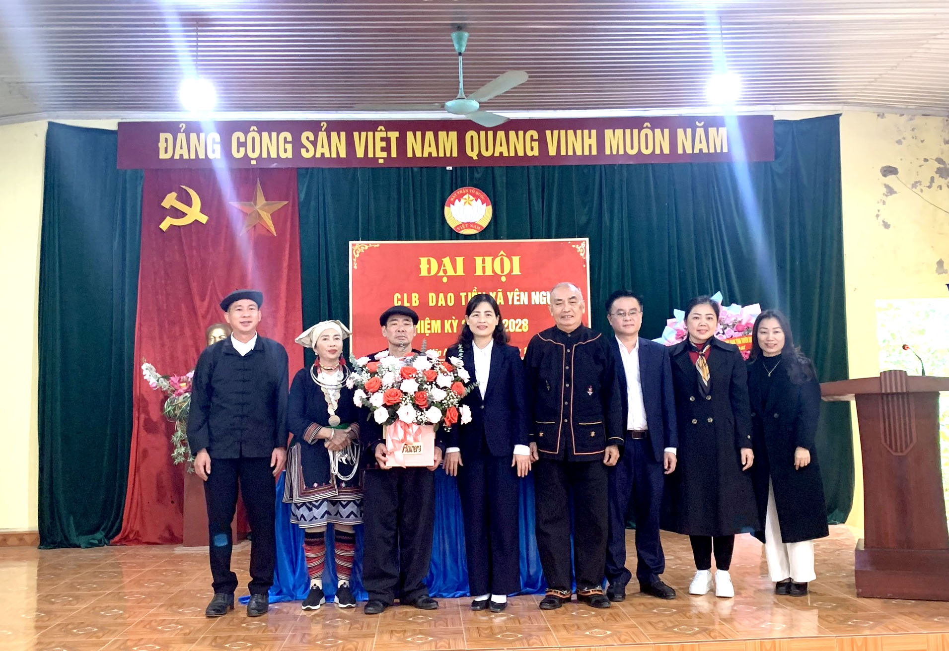 Đại hội Câu lạc bộ Bảo tồn văn hóa dân tộc Dao Tiền xã Yên Nguyên, nhiệm kỳ 2025 - 2028