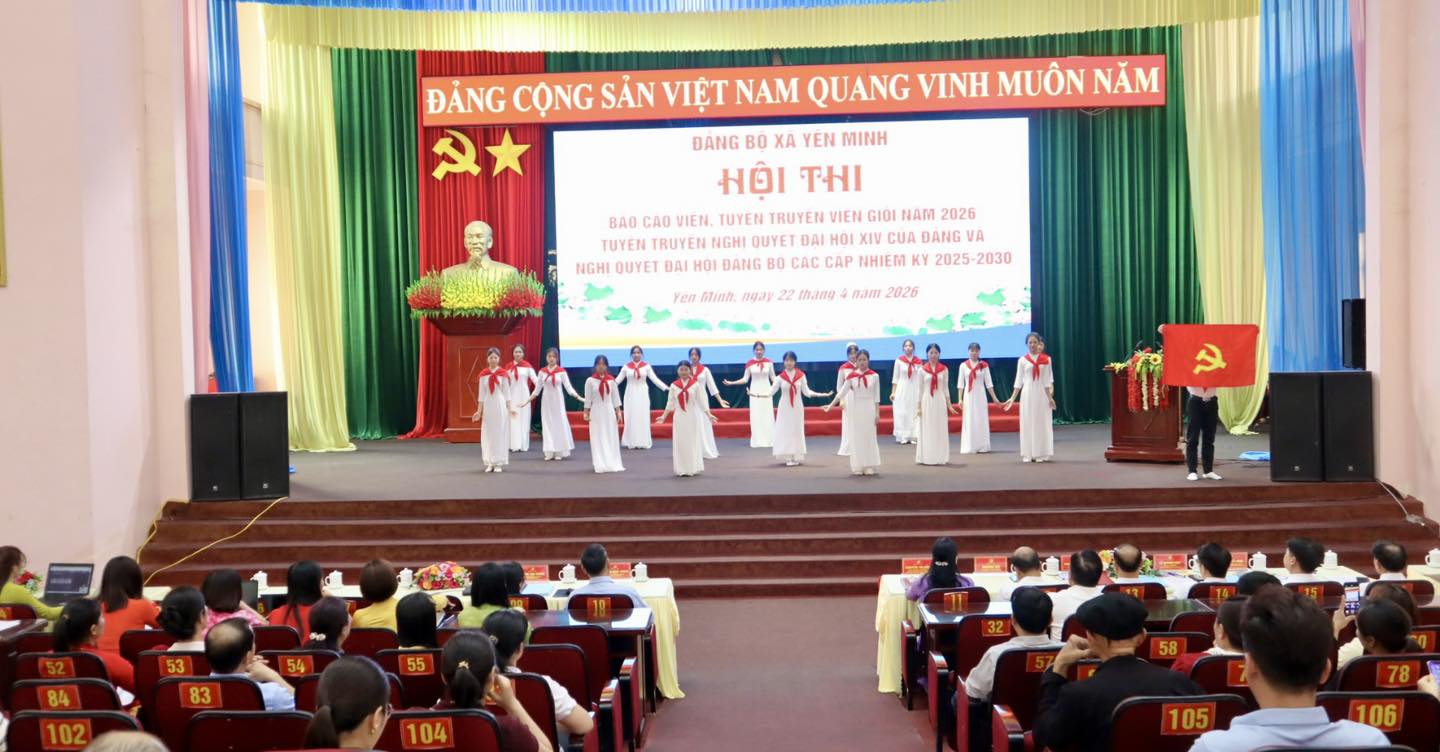 YÊN MINH: KHAI MẠC HỘI THI BÁO CÁO VIÊN, TUYÊN TRUYỀN VIÊN GIỎI NĂM 2026