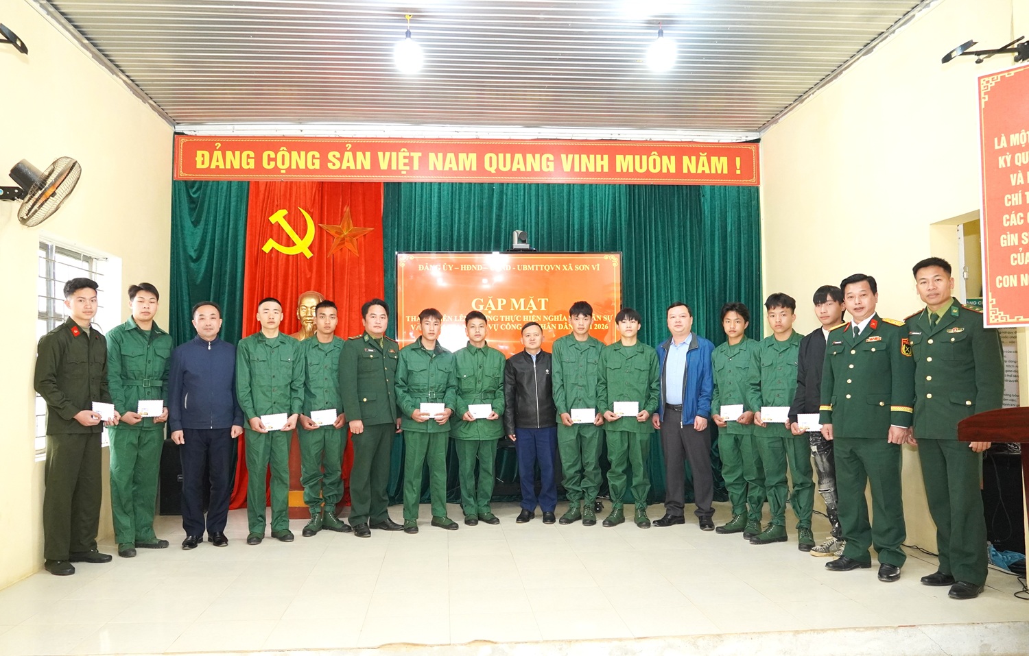 Sơn Vĩ hoàn thành 100% chỉ tiêu tuyển quân năm 2026