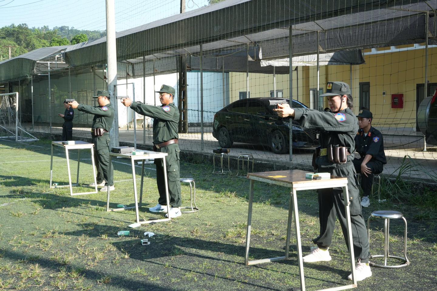 RÈN YẾU LĨNH, LUYỆN Ý CHÍ TRÊN THAO TRƯỜNG CỦA ĐỘI TUYỂN BẮN SÚNG CÔNG AN TUYÊN QUANG