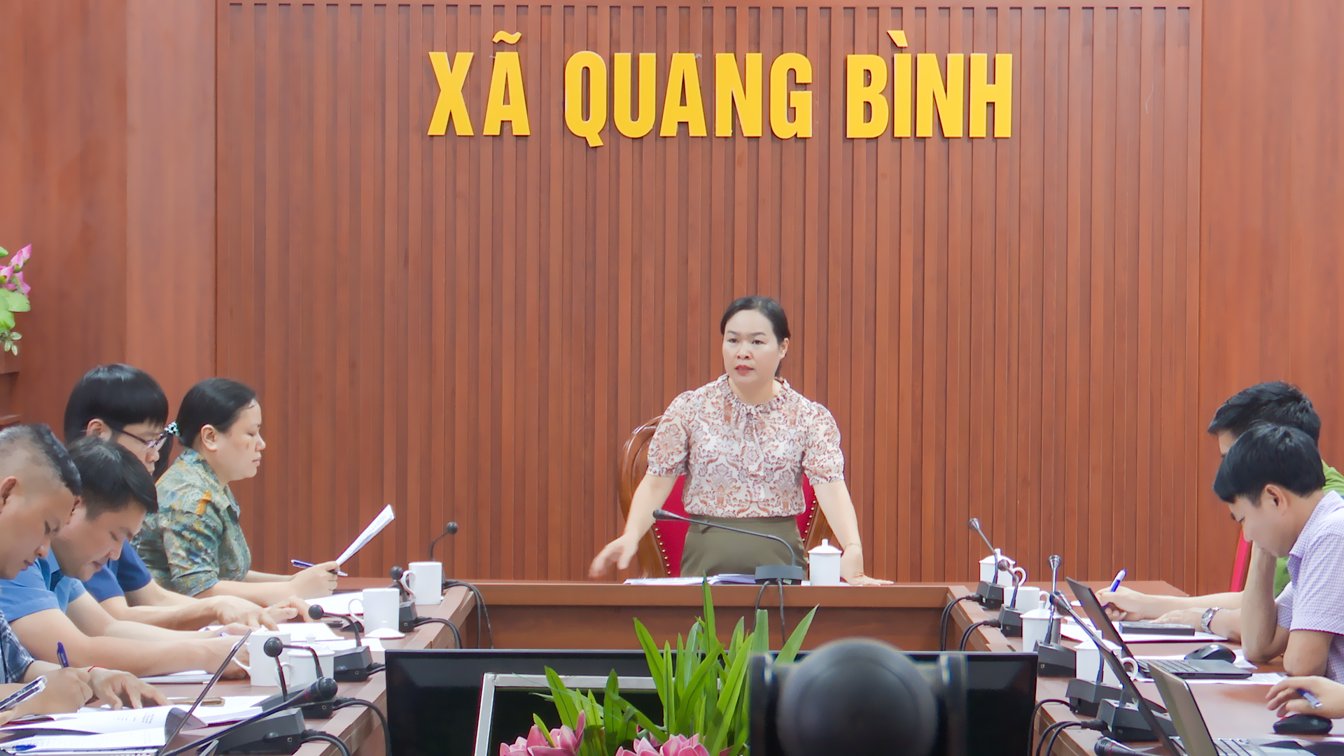 Quang Bình họp Tổ công tác triển khai thực hiện Đề án sắp xếp thôn trên địa bàn xã