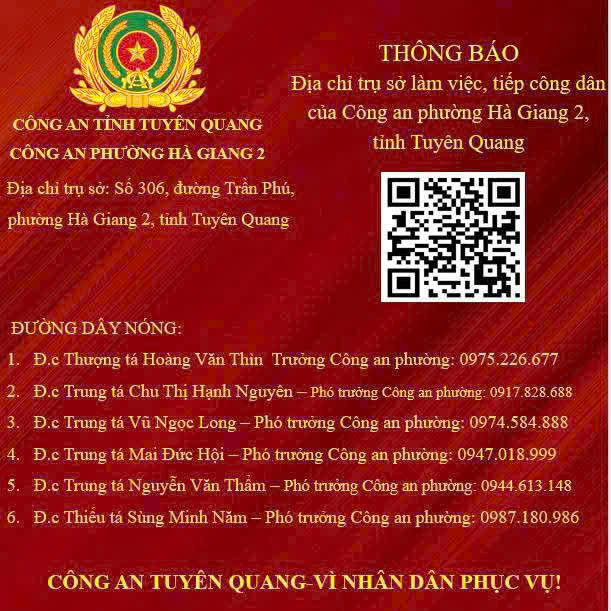  THÔNG BÁO TIẾP NHẬN TIN BÁO VỀ TỘI PHẠM VÀ CÁC HÀNH VI VI PHẠM PHÁP LUẬT