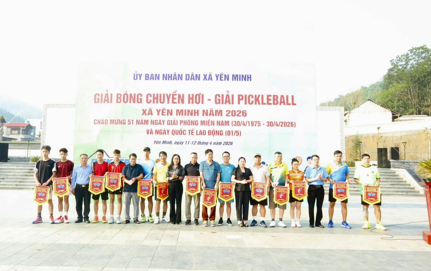 KHAI MẠC GIẢI BÓNG CHUYỀN HƠI VÀ GIẢI PICKLEBALL XÃ YÊN MINH NĂM 2026