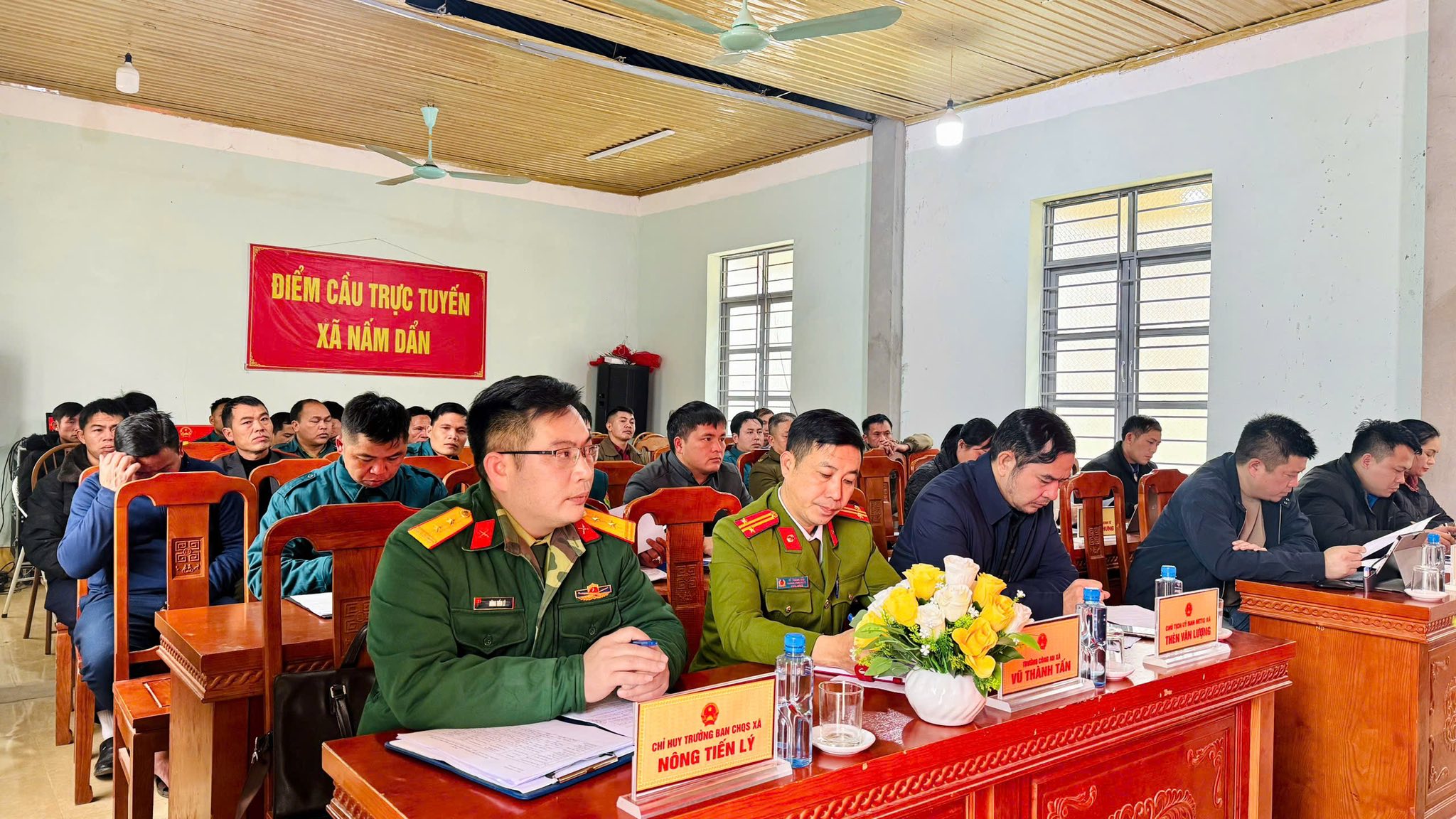 XÃ NẤM DẨN TỔ CHỨC HỘI NGHỊ TRIỂN KHAI NHIỆM VỤ HỘI ĐỒNG NGHĨA VỤ QUÂN SỰ NĂM 2026