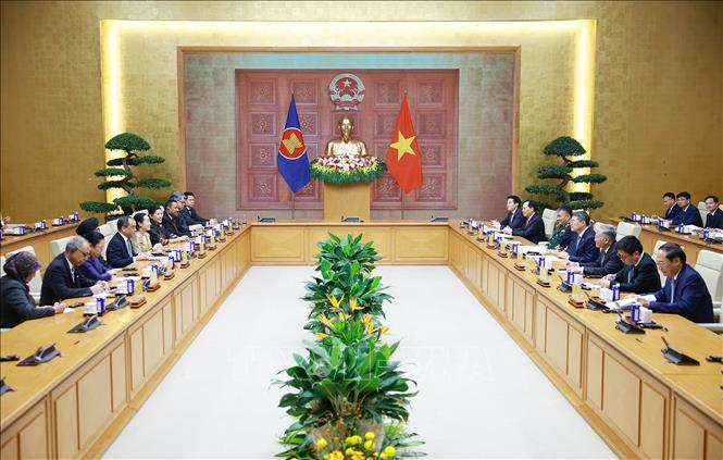 Thủ tướng Lê Minh Hưng tiếp Đại sứ các nước ASEAN