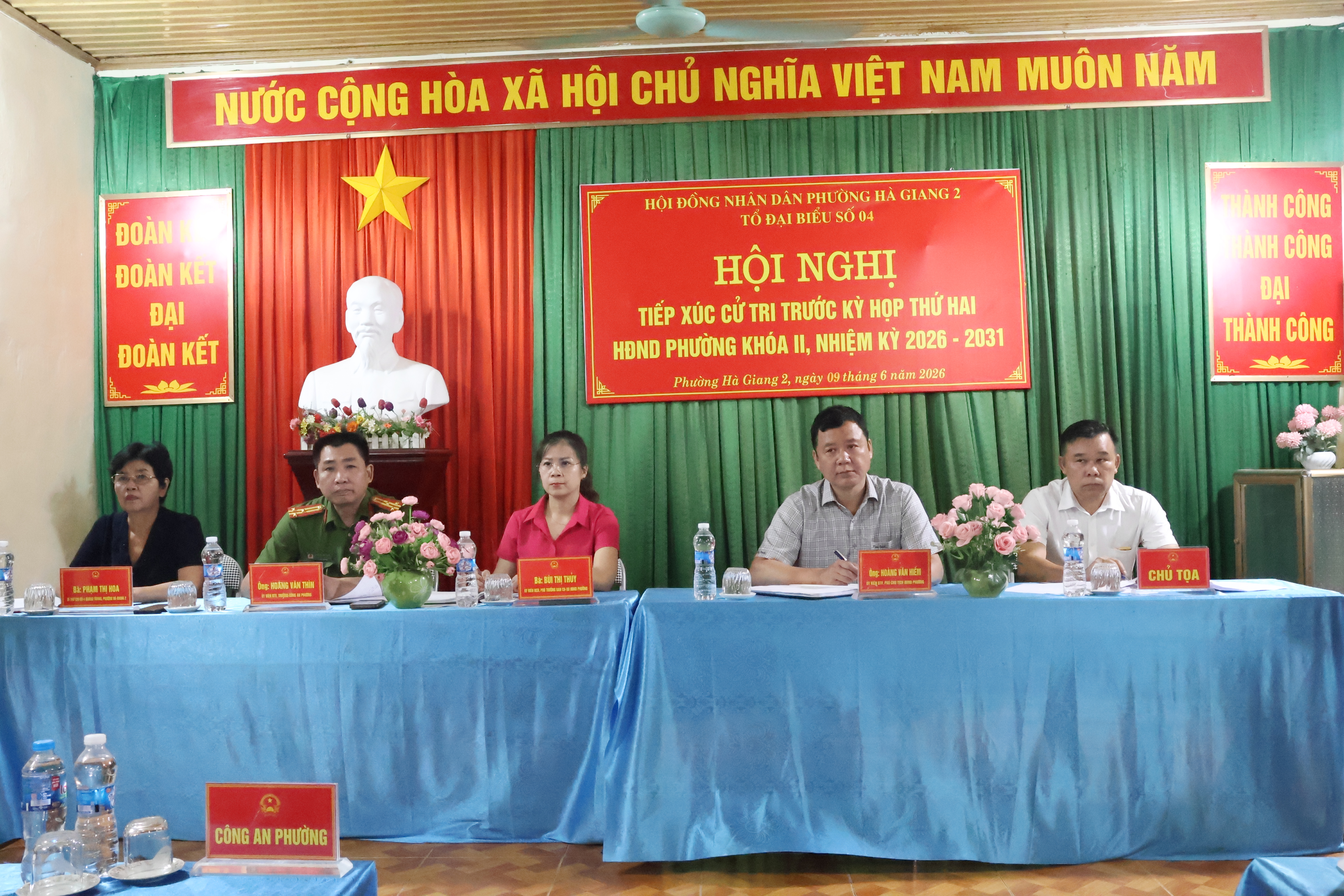 TỔ ĐẠI BIỂU SỐ 04 HĐND PHƯỜNG HÀ GIANG 2 TIẾP XÚC CỬ TRI TRƯỚC KỲ HỌP THỨ HAI