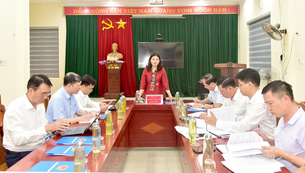 Phó Chủ tịch UBND tỉnh Vương Ngọc Hà làm việc với Đảng ủy xã Tân Trào