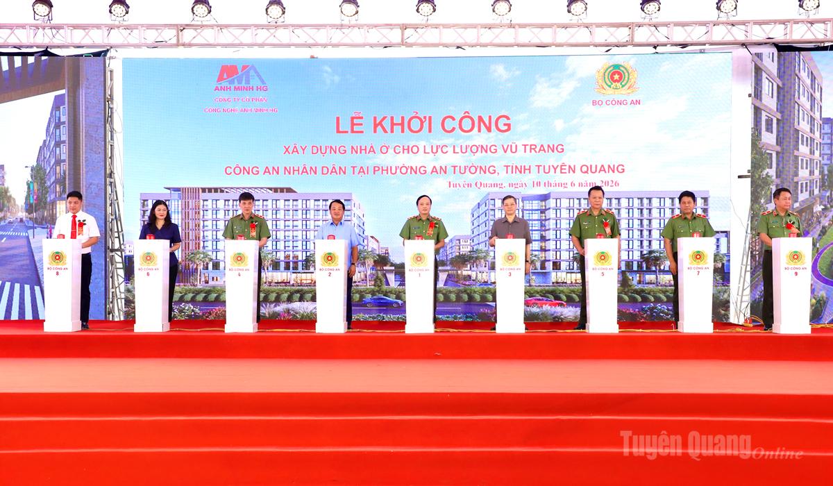 Khởi công Dự án xây dựng nhà ở cho lực lượng vũ trang CAND và phát động Tháng hành động vì môi trường năm 2026