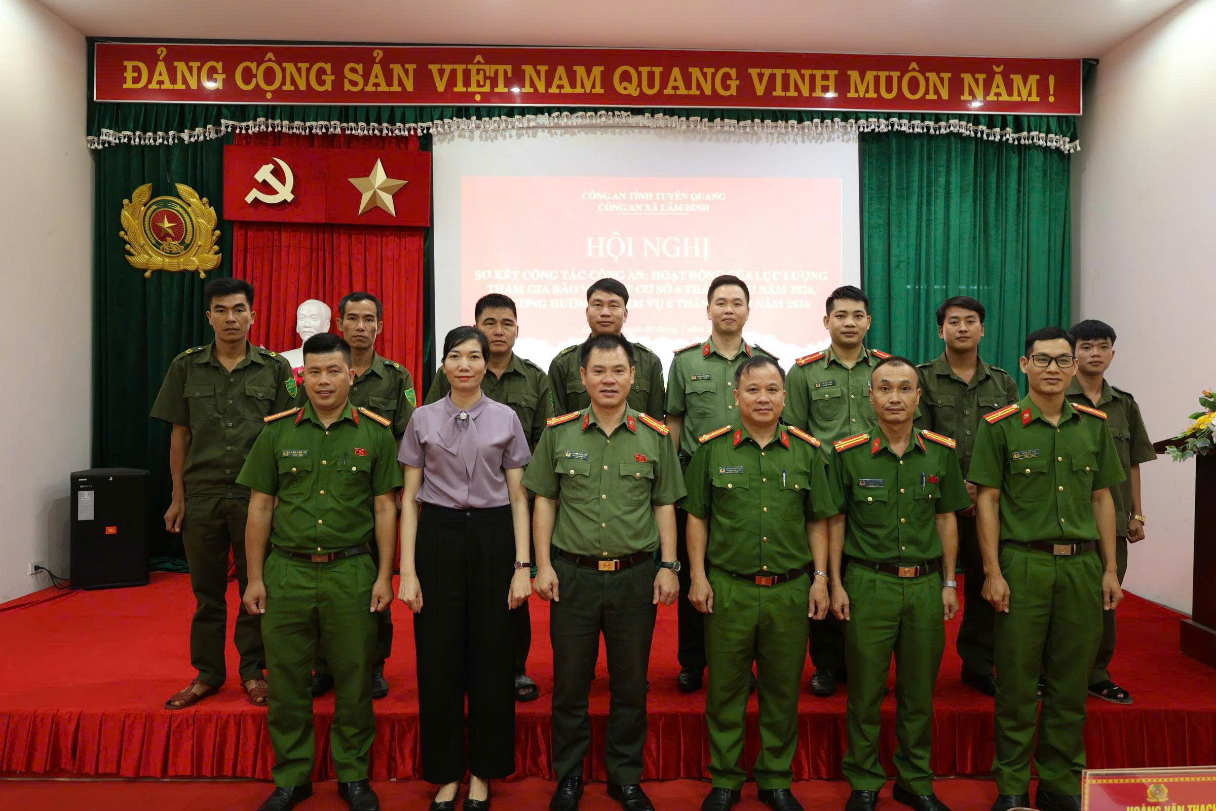 CÔNG AN XÃ LÂM BÌNH SƠ KẾT CÔNG TÁC BẢO ĐẢM AN NINH, TRẬT TỰ 6 THÁNG ĐẦU NĂM 2026