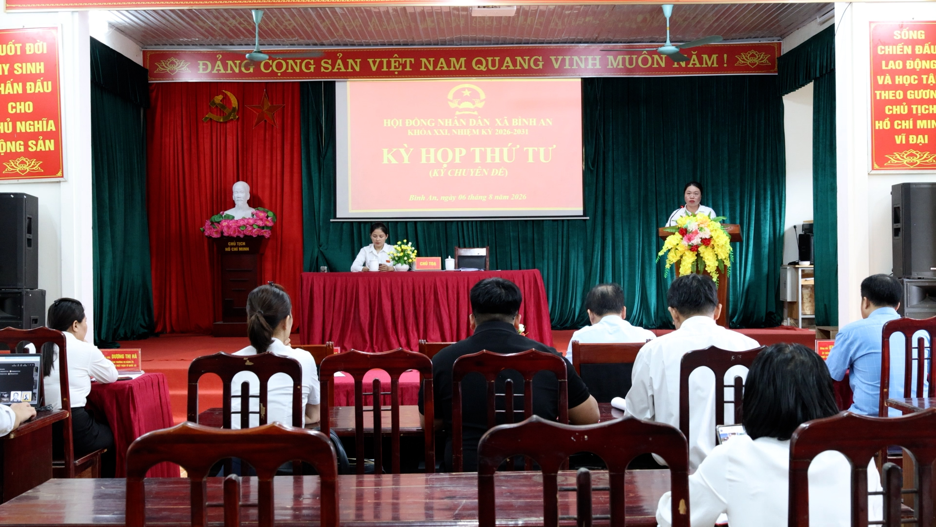 Hội đồng nhân dân xã Bình An tổ chức Kỳ họp thứ tư (kỳ họp chuyên đề), khóa XXI, nhiệm kỳ 2026–2031