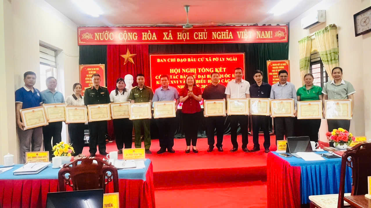 Xã Pờ Ly Ngài tổng kết công tác bầu cử đại biểu Quốc hội và HĐND các cấp nhiệm kỳ 2026 – 2031