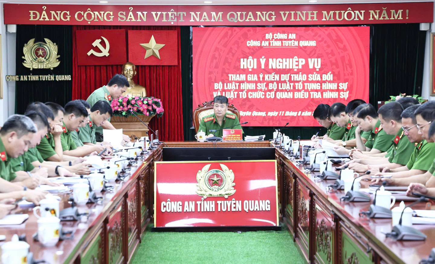 CÔNG AN TỈNH TUYÊN QUANG GÓP Ý XÂY DỰNG 3 DỰ ÁN LUẬT