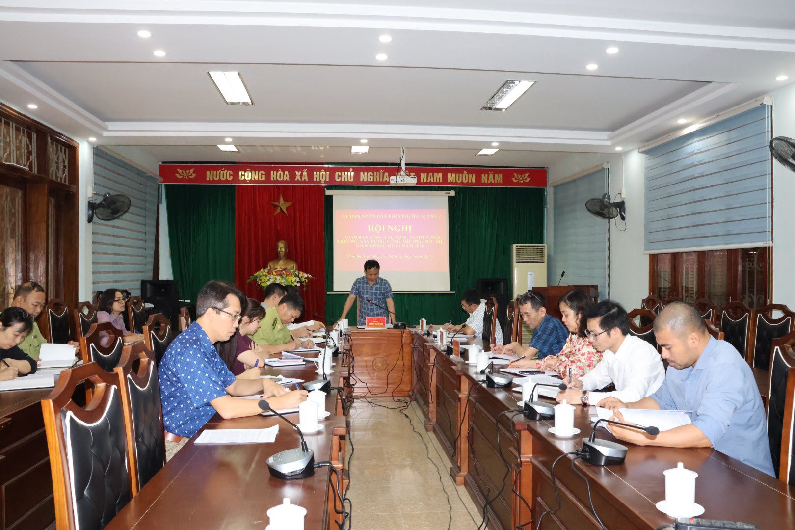 Phường Hà Giang 2 tổ chức hội nghị giao ban các lĩnh vực quý I năm 2026