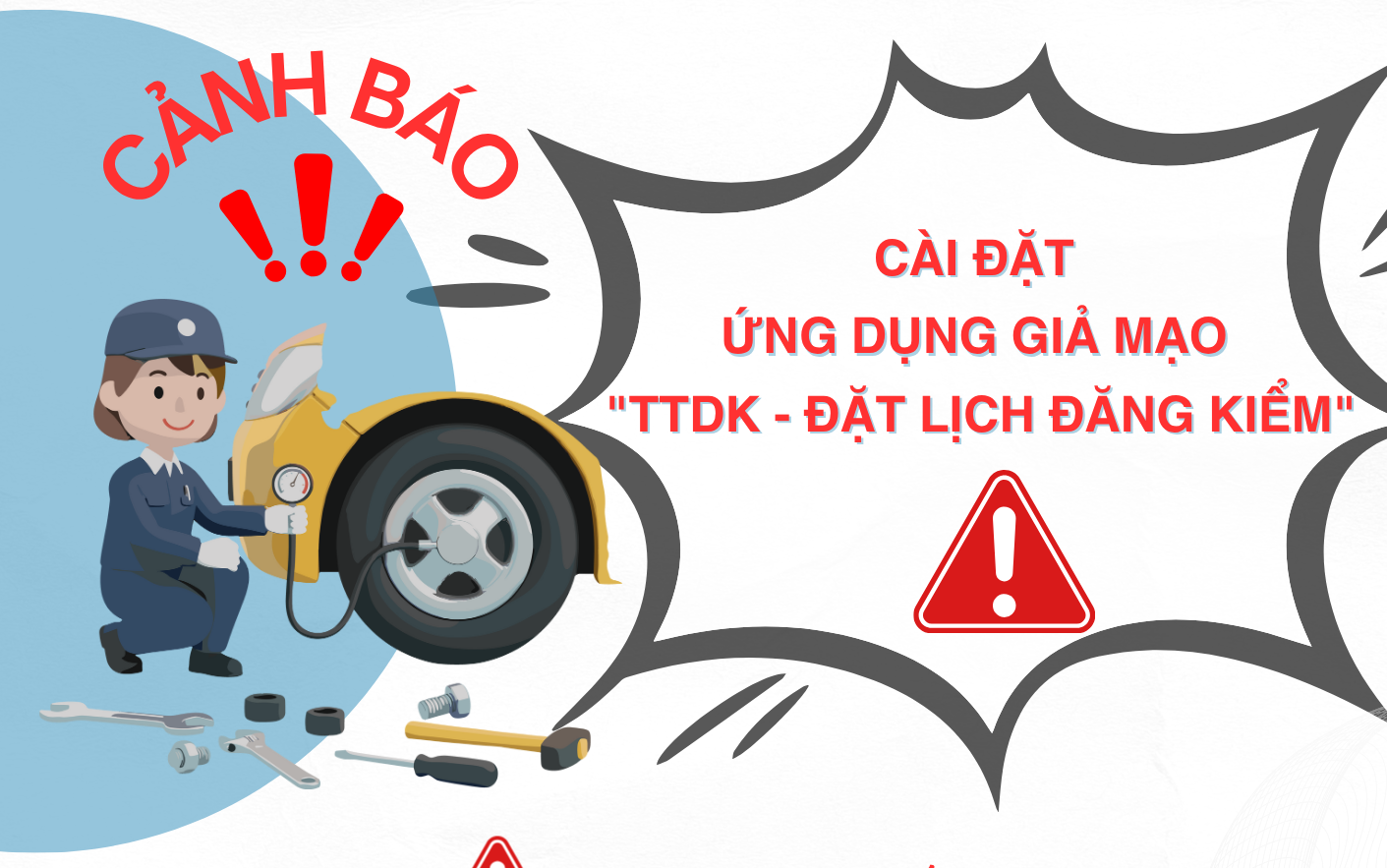 Cảnh báo ứng dụng giả mạo "TTDK - Đặt lịch đăng kiểm"