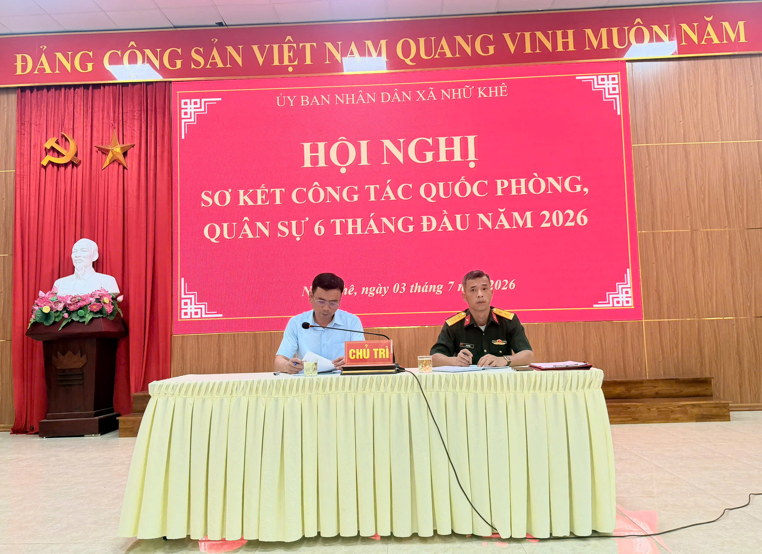 HỘI NGHỊ SƠ KẾT CÔNG TÁC QUỐC PHÒNG, QUÂN SỰ 6 THÁNG ĐẦU NĂM 2026