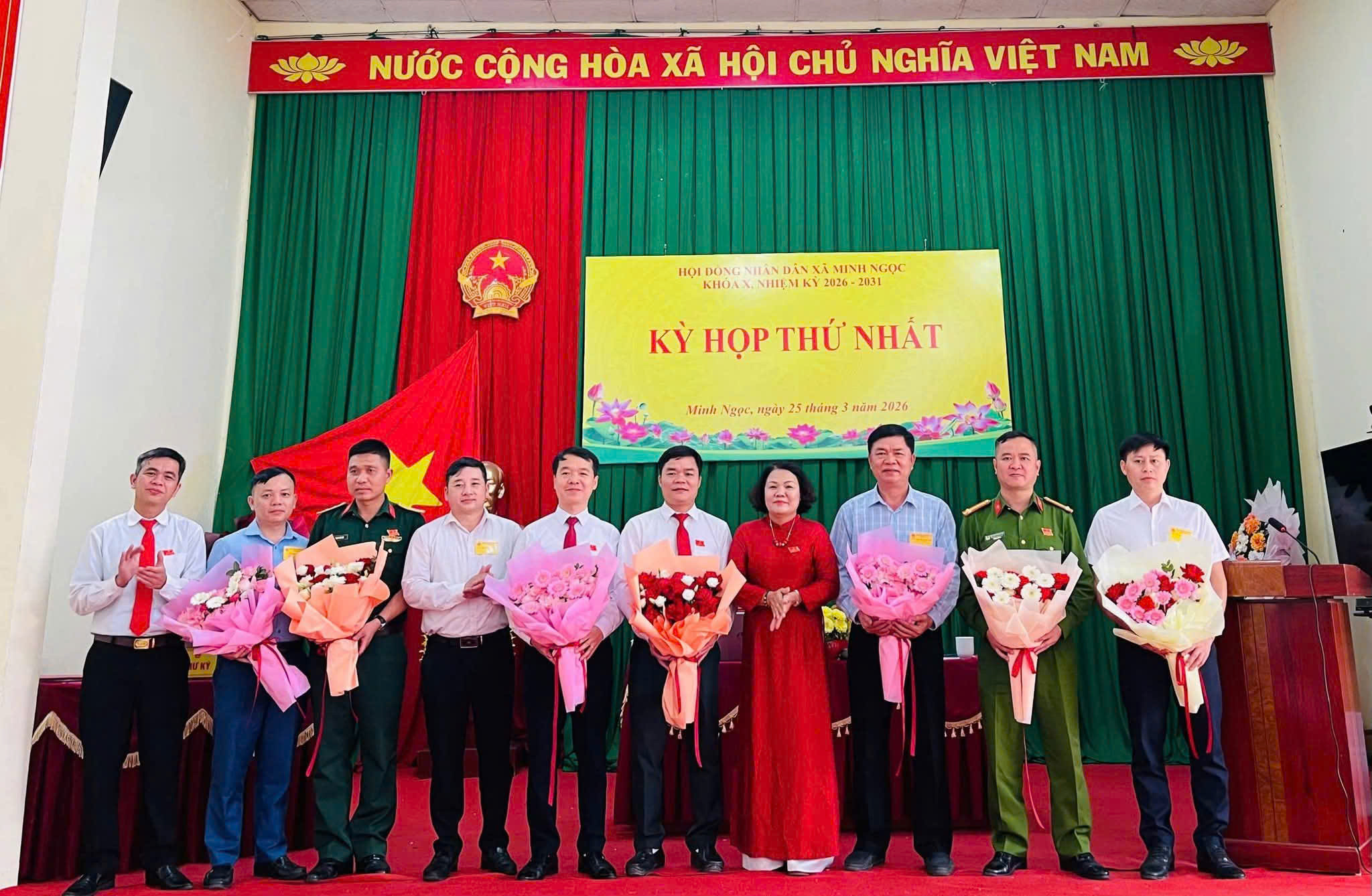 KỲ HỌP THỨ NHẤT HỘI ĐỒNG NHÂN DÂN XÃ MINH NGỌC KHOÁ X, NHIỆM KỲ 2026 - 2031