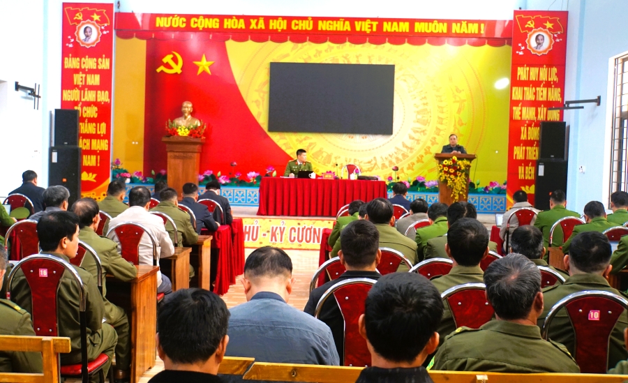 Hội nghị tổng kết hoạt động lực lượng tham gia bảo vệ an ninh, trật tự ở cơ sở năm 2025