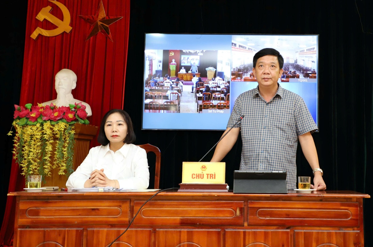 Sở Tư pháp tỉnh Tuyên Quang tổ chức Hội nghị trực tuyến tập huấn nghiệp vụ công tác tư pháp sau khi thực hiện sắp xếp đơn vị hành chính 