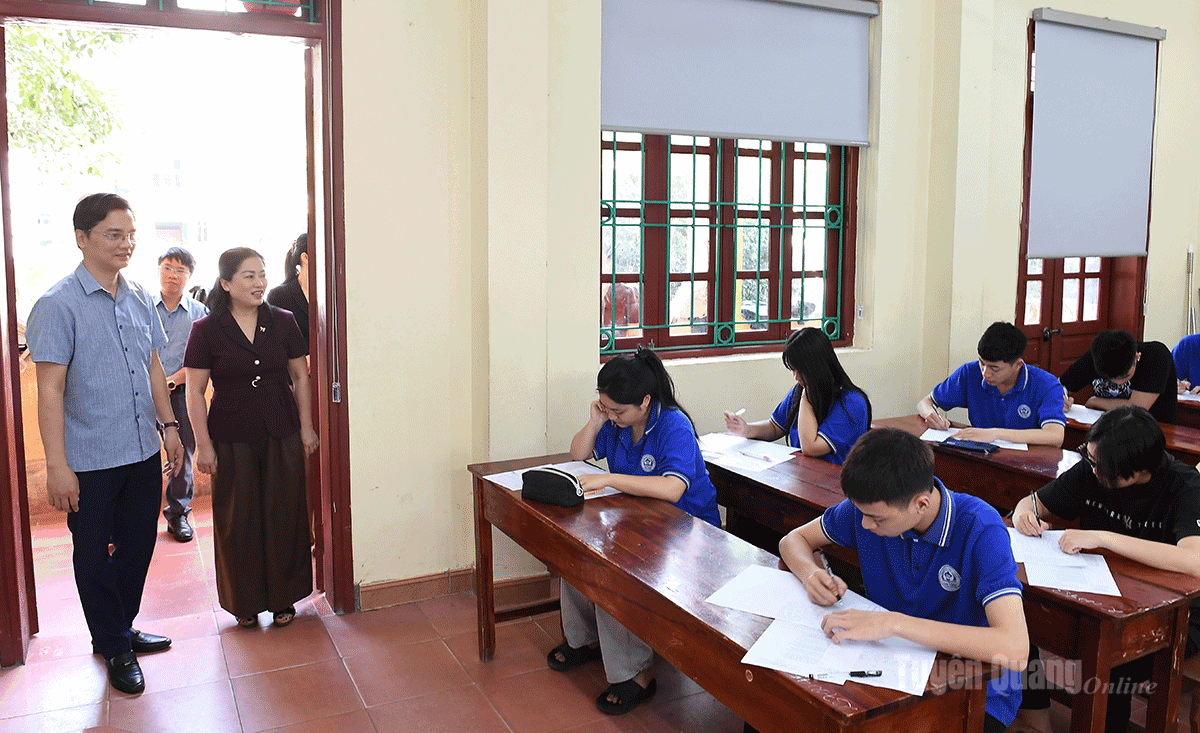 Kiểm tra công tác chuẩn bị Kỳ thi tốt nghiệp THPT năm 2026