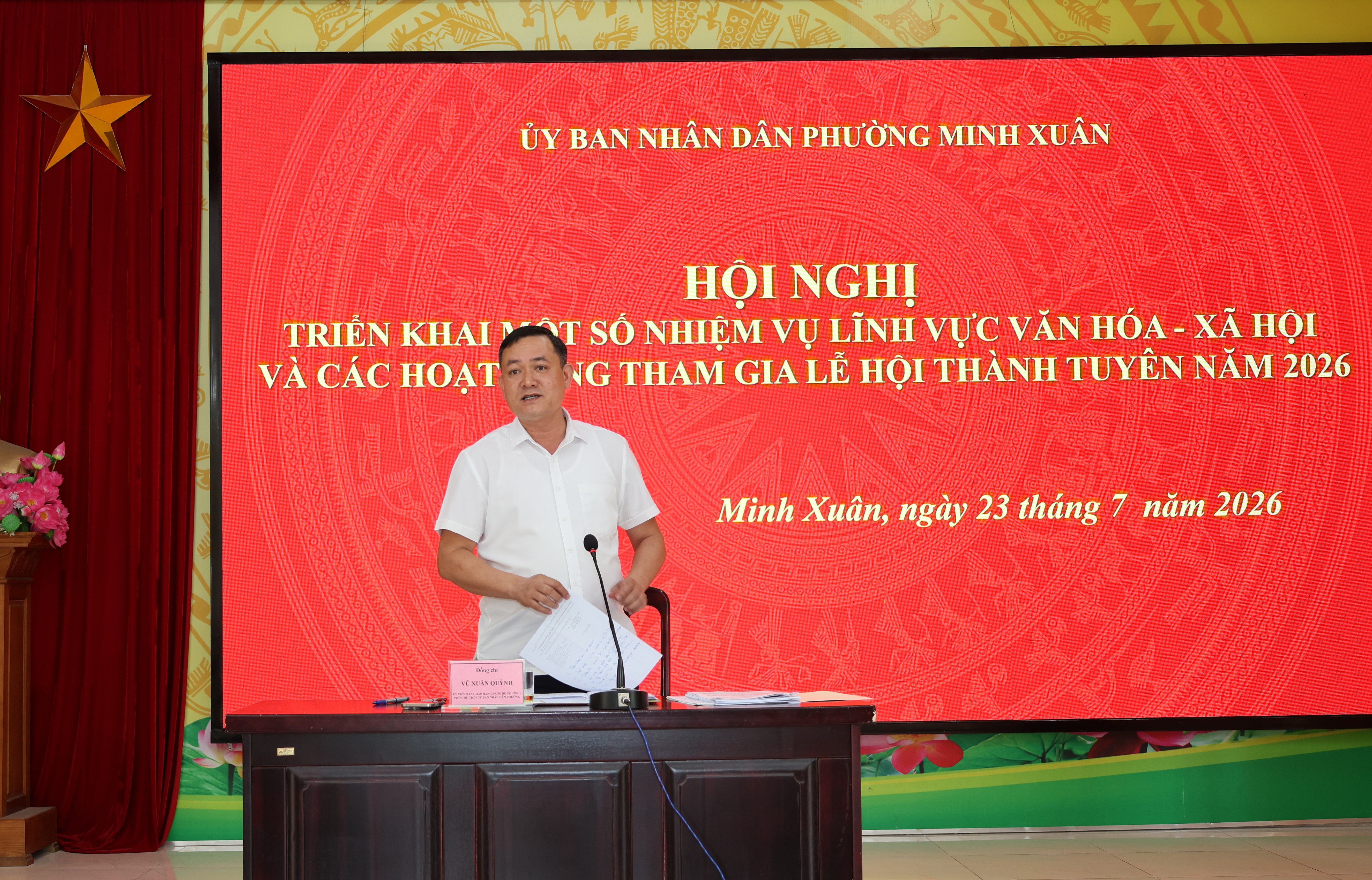 Minh Xuân triển khai các hoạt động tham gia Lễ hội Thành Tuyên năm 2026