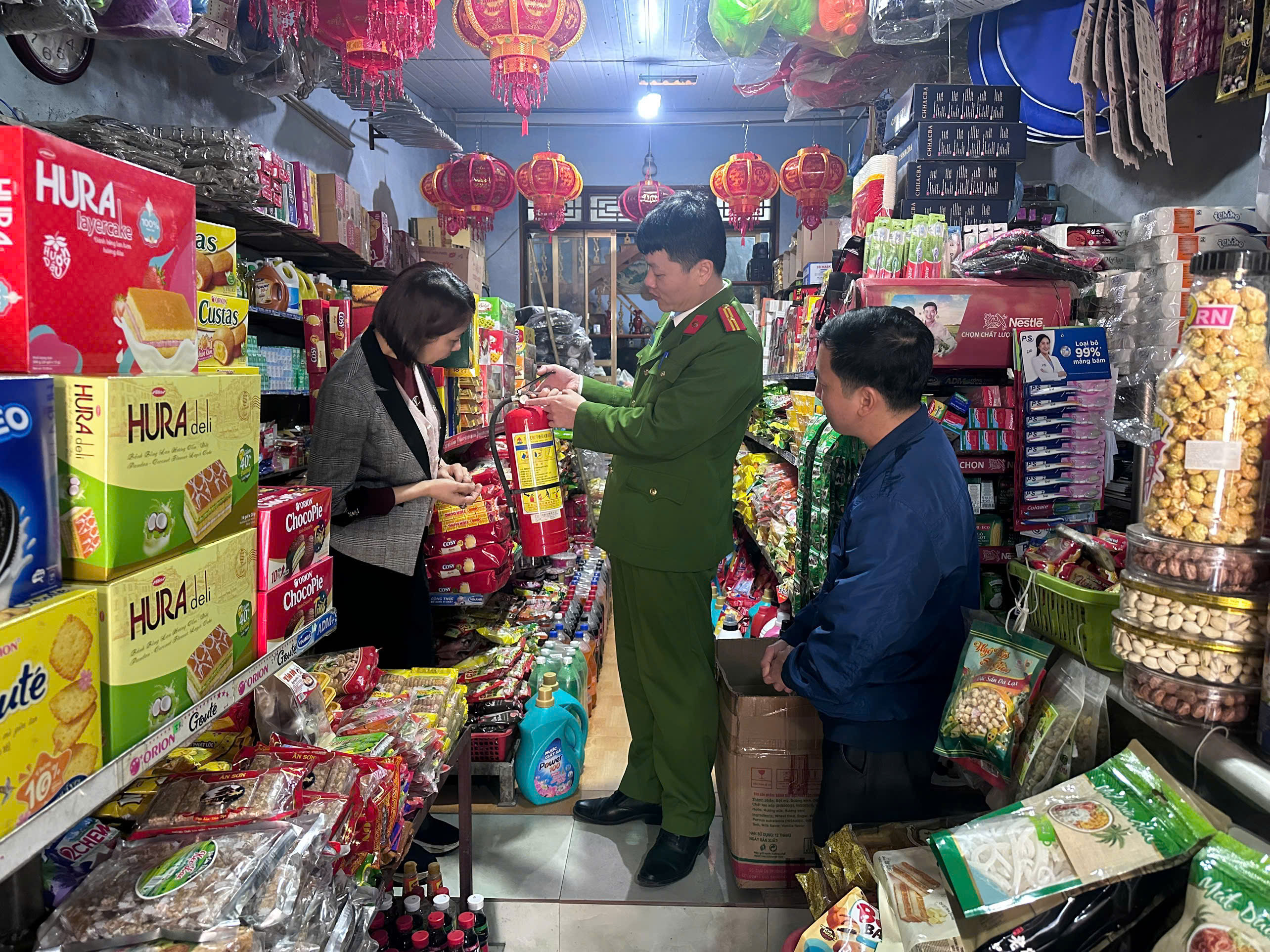 CÔNG AN XÃ NHỮ KHÊ TĂNG CƯỜNG CÔNG TÁC PHÒNG CHÁY, CHỮA CHÁY 