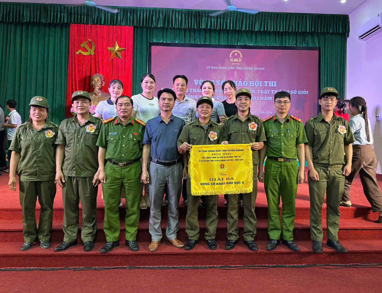 XÃ TÂN THANH ĐẠT GIẢI BA TẠI HỘI THI LỰC LƯỢNG THAM GIA BẢO VỆ ANTT Ở CƠ SỞ CỤM SỐ 9
