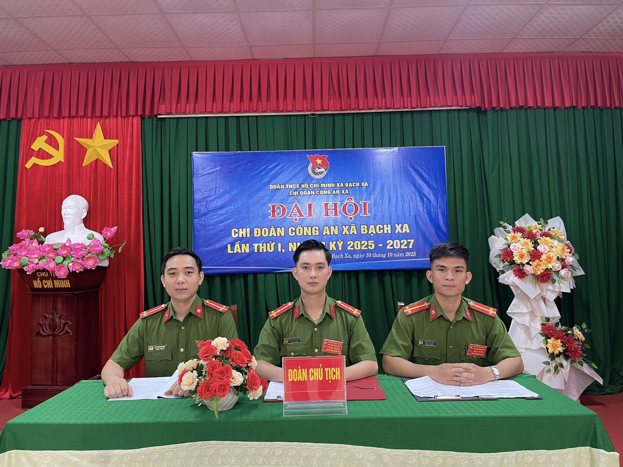 TỔ CHỨC THÀNH CÔNG ĐẠI HỘI CHI ĐOÀN CÔNG AN XÃ BẠCH XA LẦN THỨ I, NHIỆM KỲ 2025 - 2027