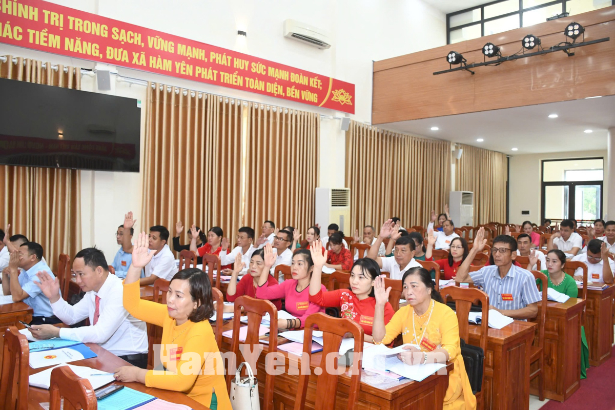 Kỳ họp Chuyên đề lần thứ nhất, HĐND xã Hàm Yên