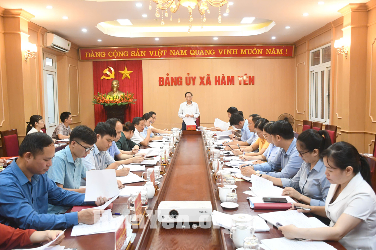 Hội nghị Ban Chấp hành Đảng bộ xã Hàm Yên 