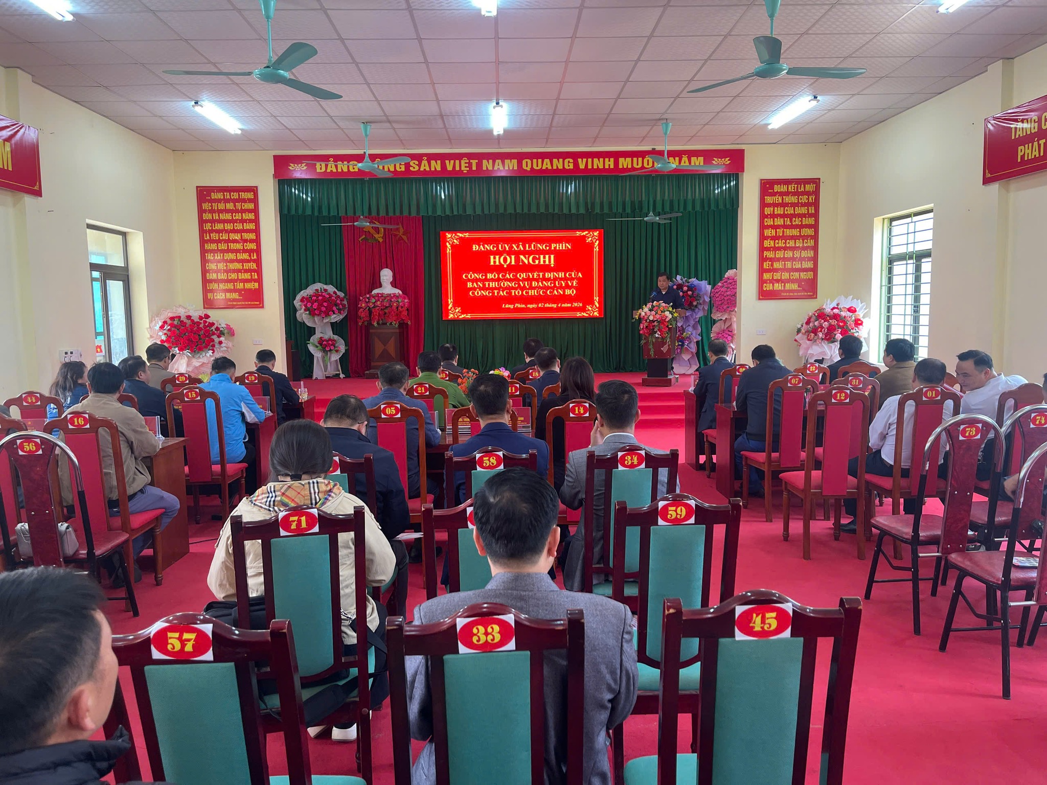 Hội nghị công bố các quyết định của Ban thường vụ về công tác tổ chức cán bộ