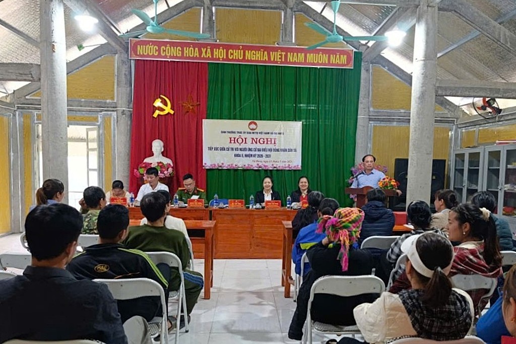 Hội nghị tiếp xúc cử tri với người ứng cử đại biểu HĐND xã khóa II, nhiệm kỳ 2026 – 2031 tại thôn Phiêng Rào