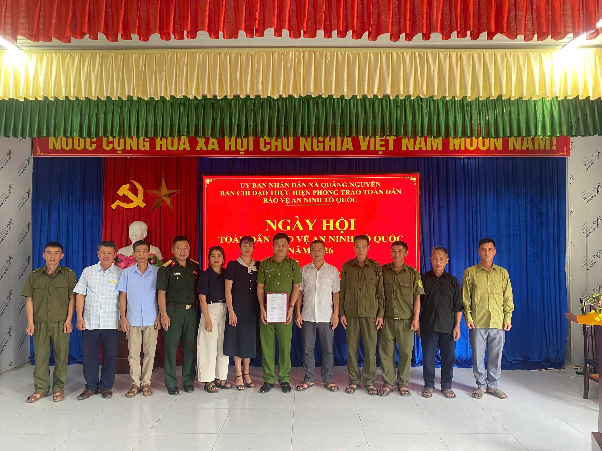 XÃ QUẢNG NGUYÊN TỔ CHỨC NGÀY HỘI TOÀN DÂN BẢO VỆ AN NINH TỔ QUỐC NĂM 2026