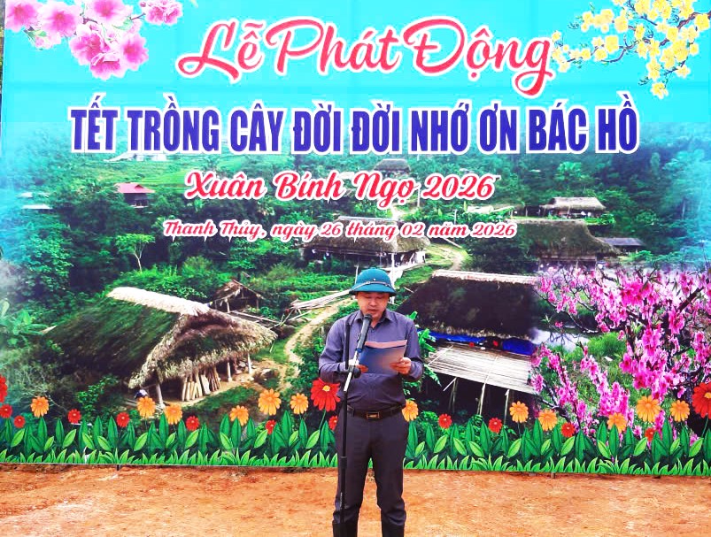Xã Thanh Thủy Phát động “Tết trồng cây đời đời nhớ ơn Bác Hồ”