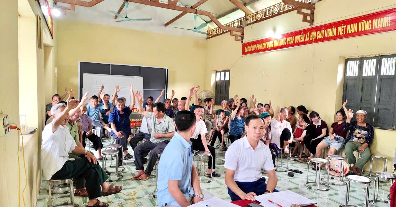 Tổ chức lấy ý kiến nhân dân về đề án sắp xếp, tổ chức lại thôn trên địa bàn xã Đông Thọ