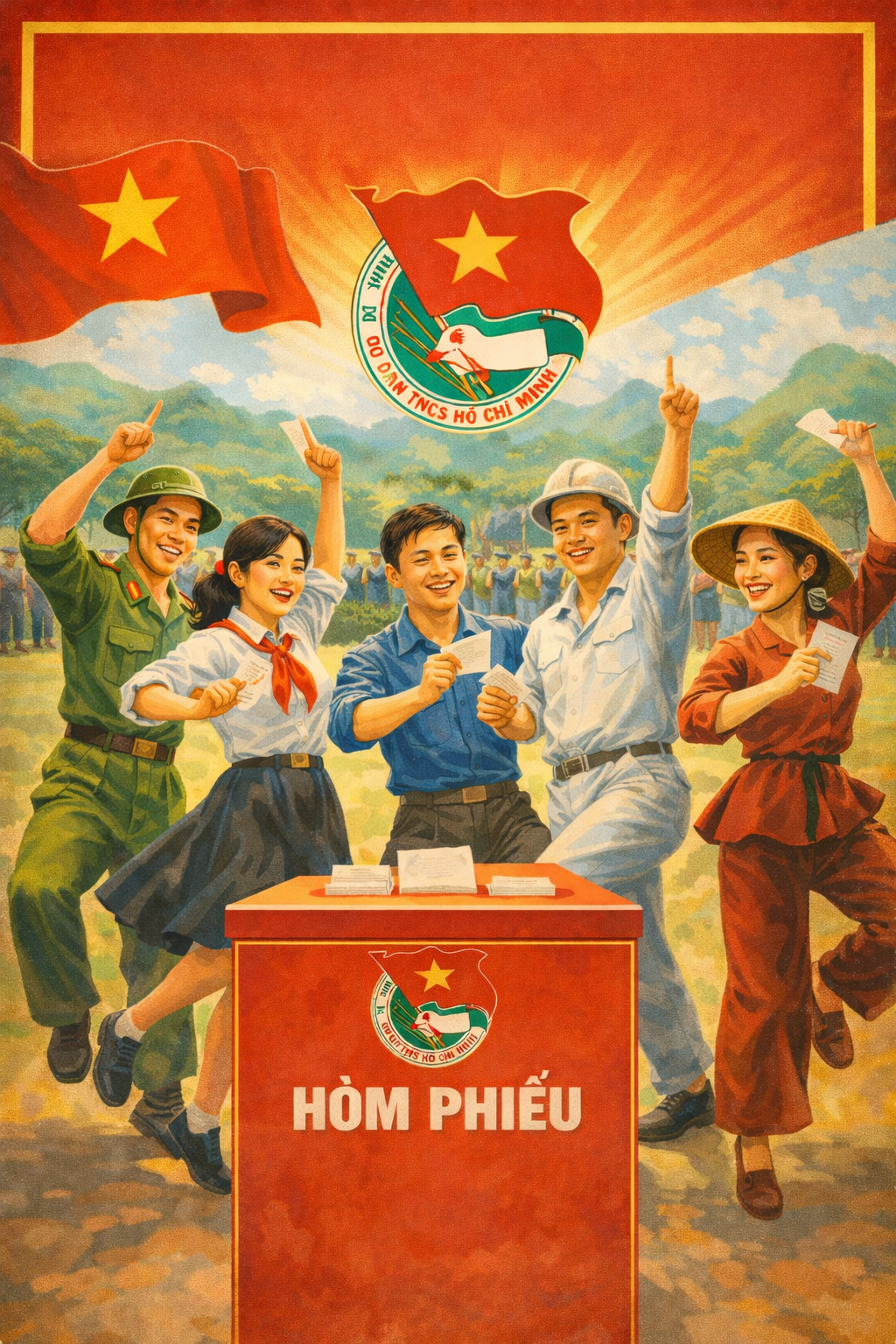 VŨ ĐIỆU ĐI BẦU – TUỔI TRẺ PHƯỜNG MINH XUÂN LAN TỎA TINH THẦN TRÁCH NHIỆM CÔNG DÂN  