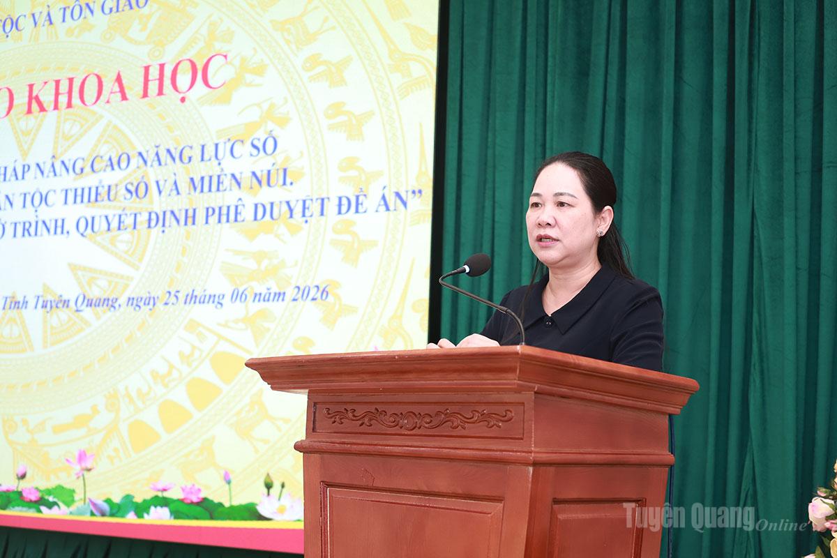 Hội thảo nâng cao năng lực số cho người dân vùng dân tộc thiểu số và miền núi