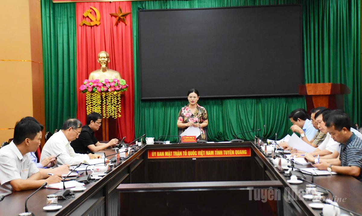 Ban vận động cứu trợ tỉnh họp thống nhất phân bổ hỗ trợ thiệt hại do thiên tai