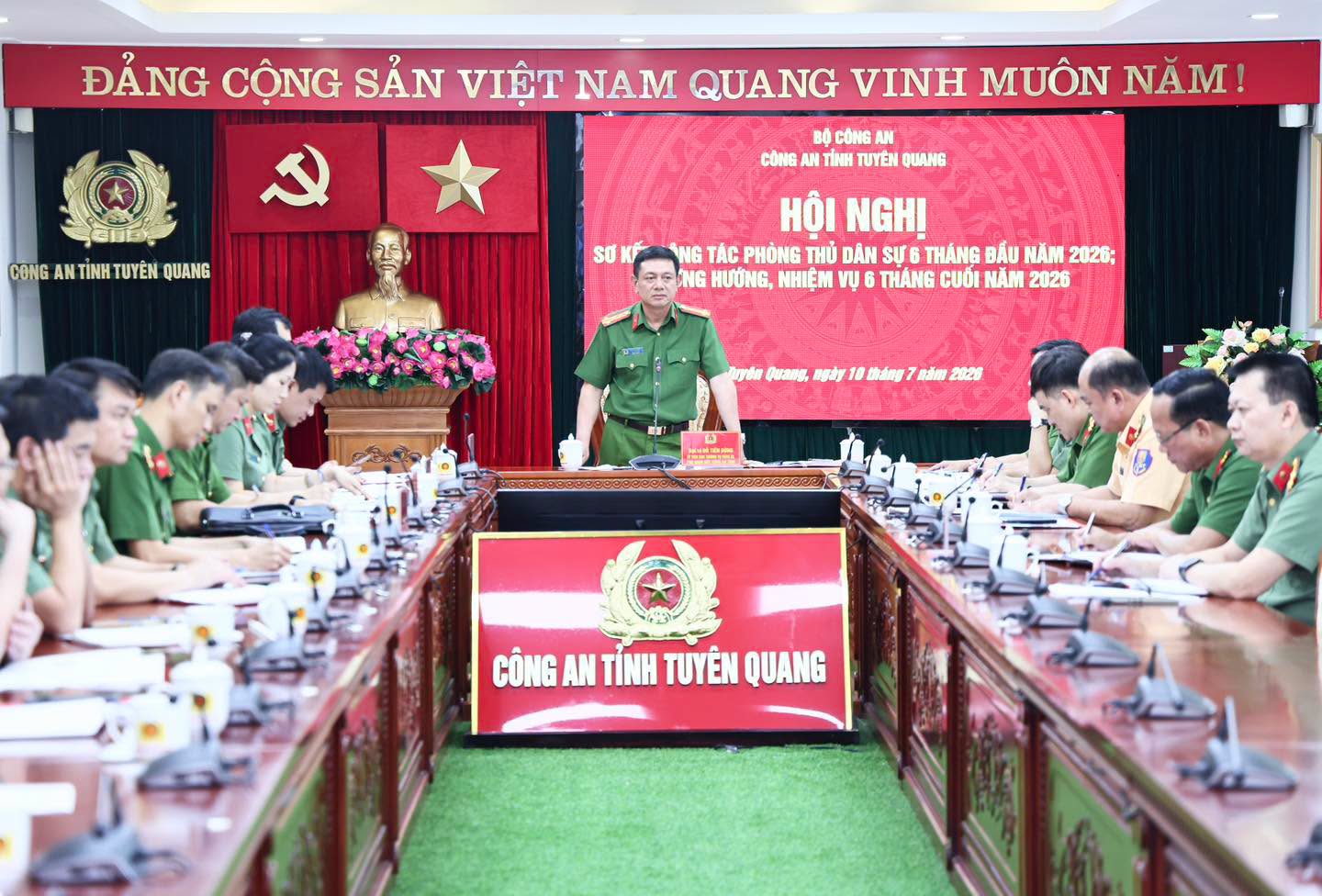 SƠ KẾT CÔNG TÁC PHÒNG THỦ DÂN SỰ: QUYẾT TÂM KHÔNG ĐỂ BỊ ĐỘNG, BẤT NGỜ TRƯỚC MỌI TÌNH HUỐNG
