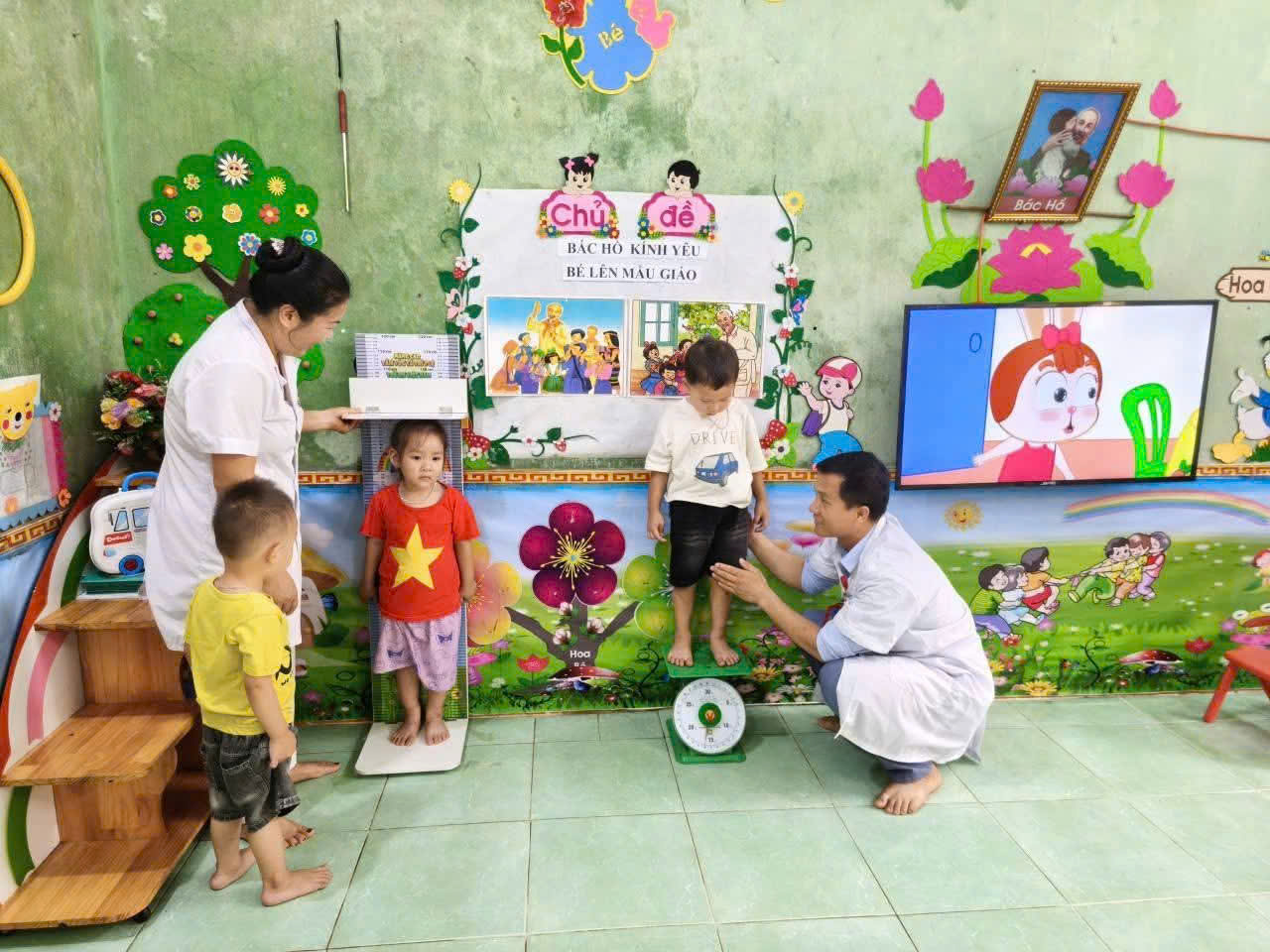 Kiên Đài triển khai đánh giá định kỳ tình trạng dinh dưỡng trẻ em