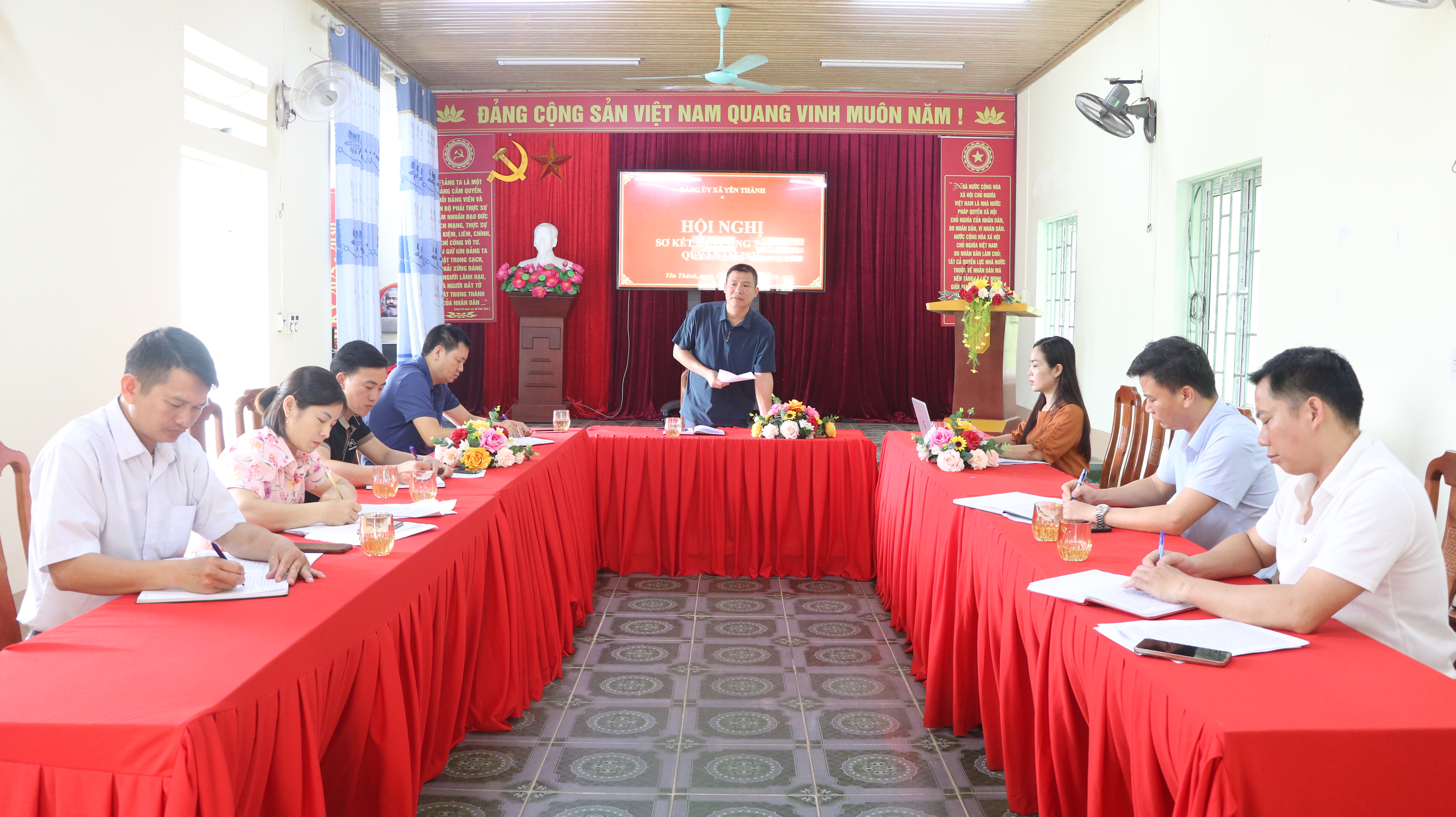 Yên Thành: Hội nghị sơ kết Ban công tác 35 Quý I