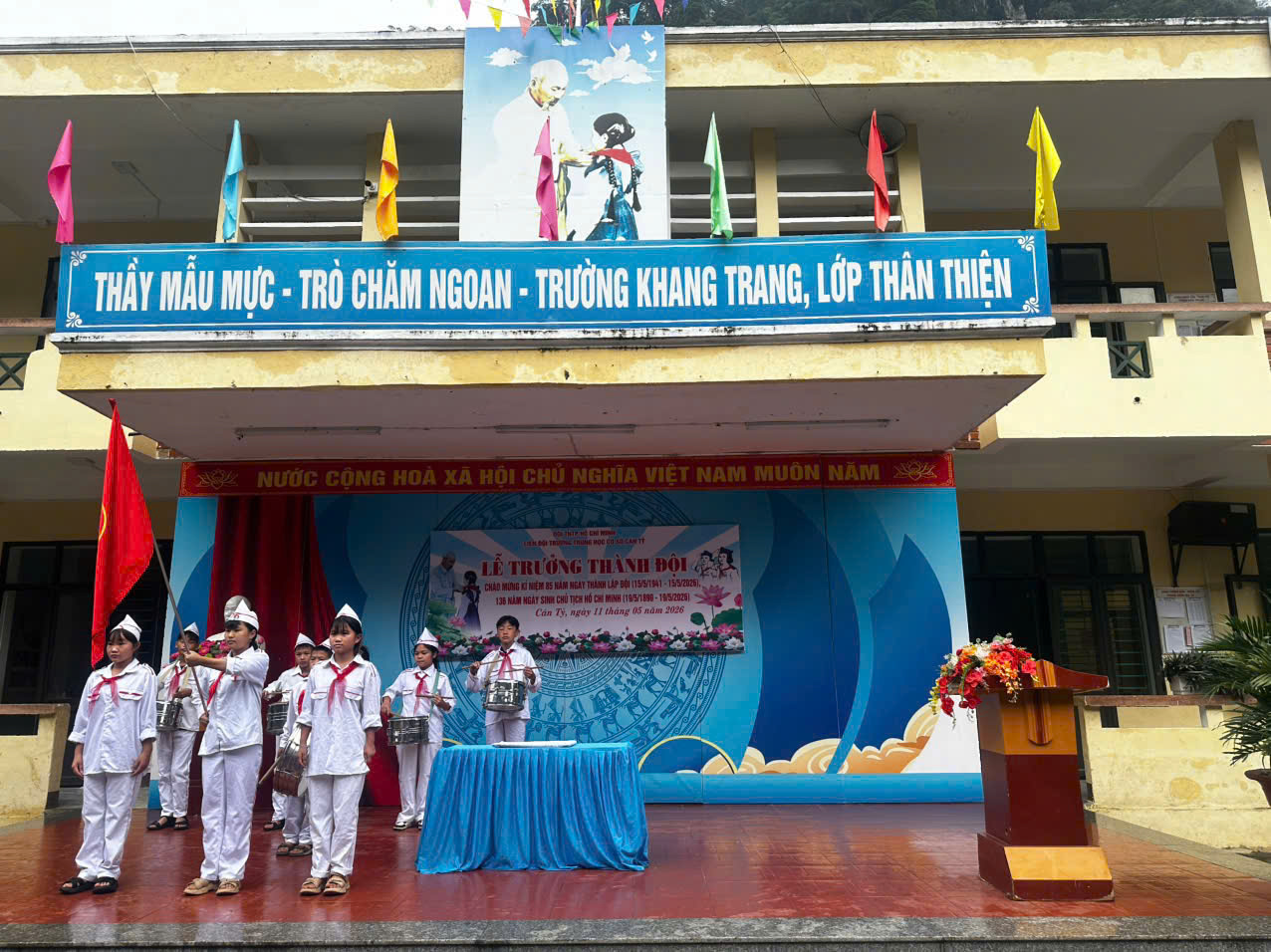 SÔI NỔI CÁC HOẠT ĐỘNG TUẦN 2 THÁNG 5 TẠI TRƯỜNG THCS CÁN TỶ