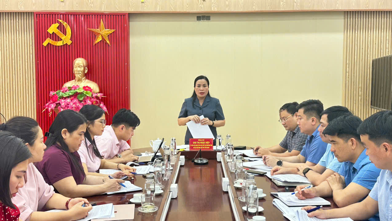 Xã Thượng Nông Tiếp và Làm việc với Đoàn kiểm tra, giám sát của Ban đại diện HĐQT Ngân hàng Chính sách xã hội tỉnh Tuyên Quang