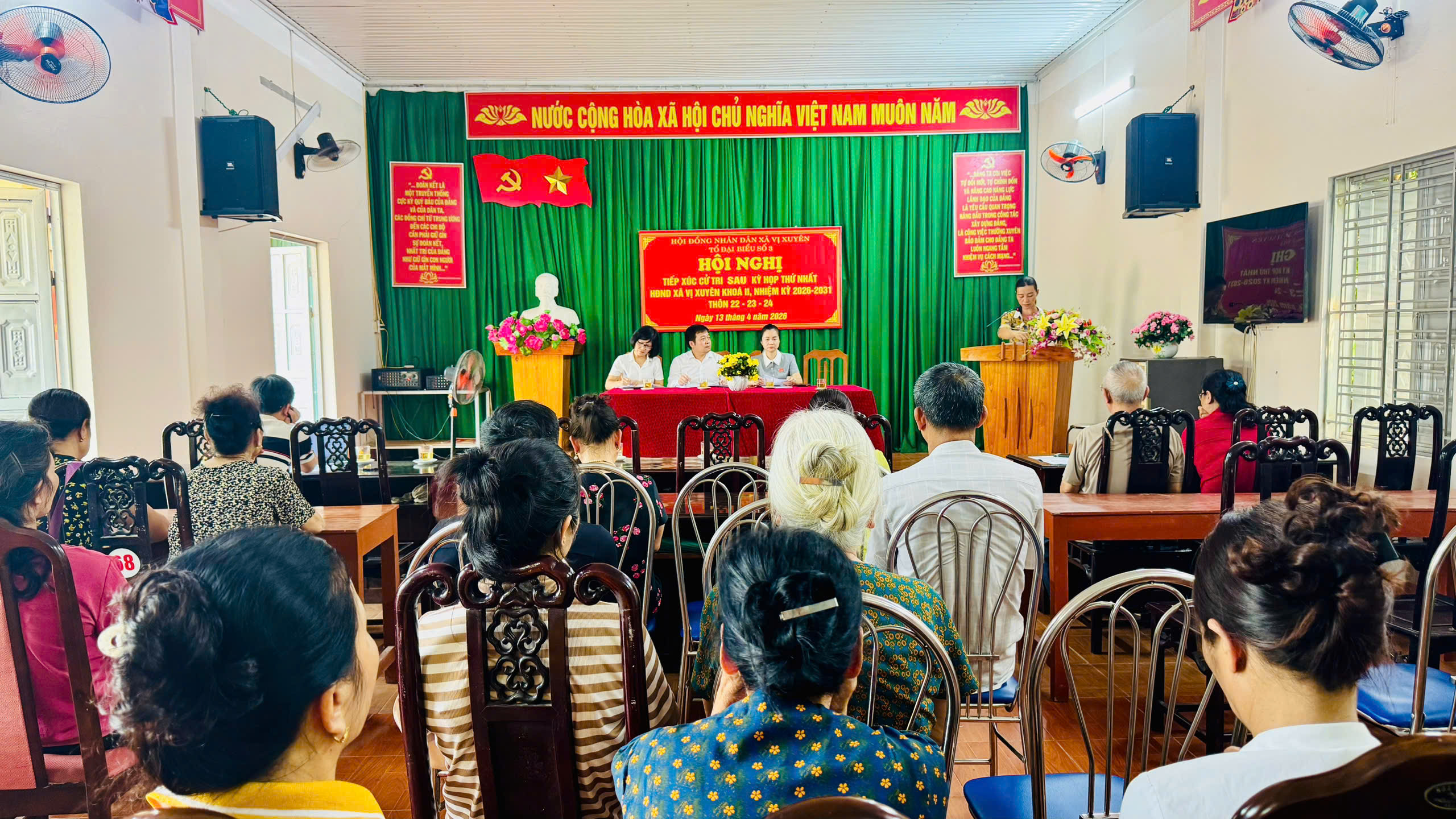 Hội nghị tiếp xúc cử tri sau kỳ họp thứ nhất, HĐND xã khóa 2, nhiệm kỳ 2026-2031.