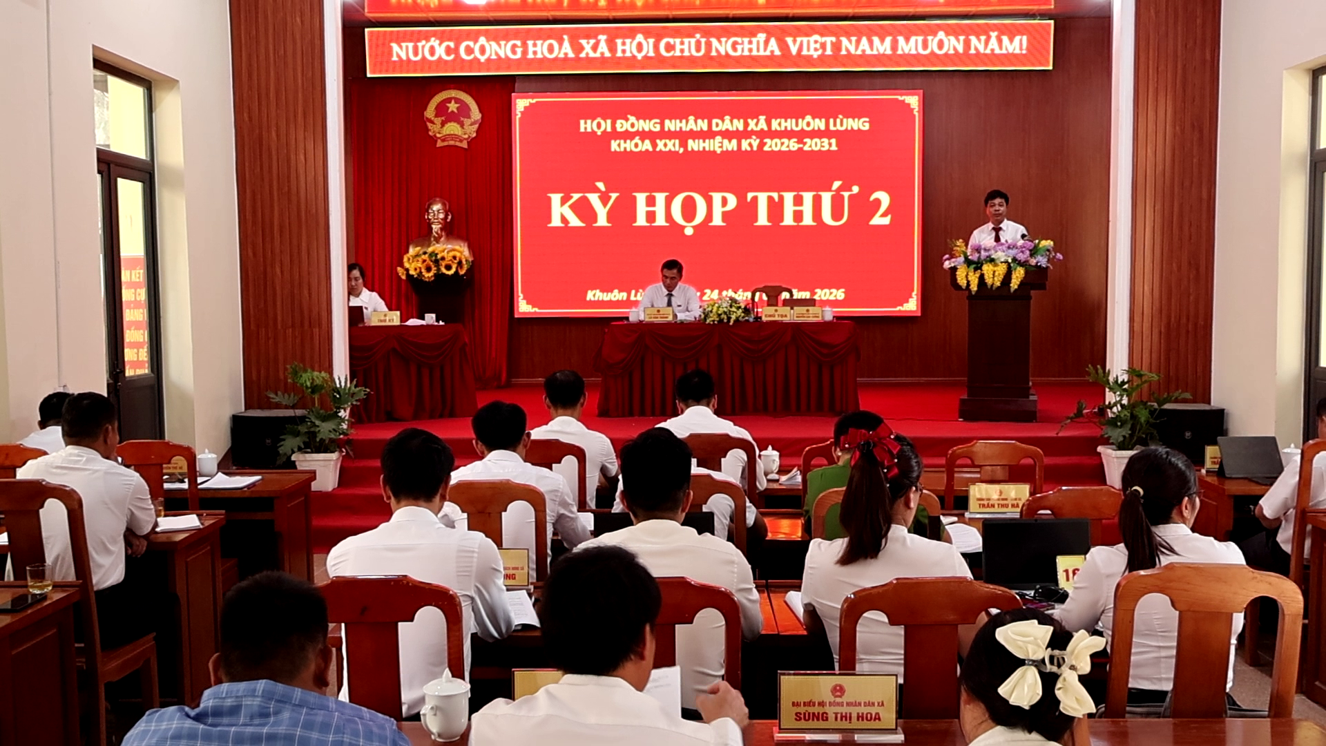KỲ HỌP THỨ HAI HĐND XÃ KHUÔN LÙNG KHÓA XXI, NHIỆM KỲ 2026 - 2031 THÀNH CÔNG TỐT ĐẸP