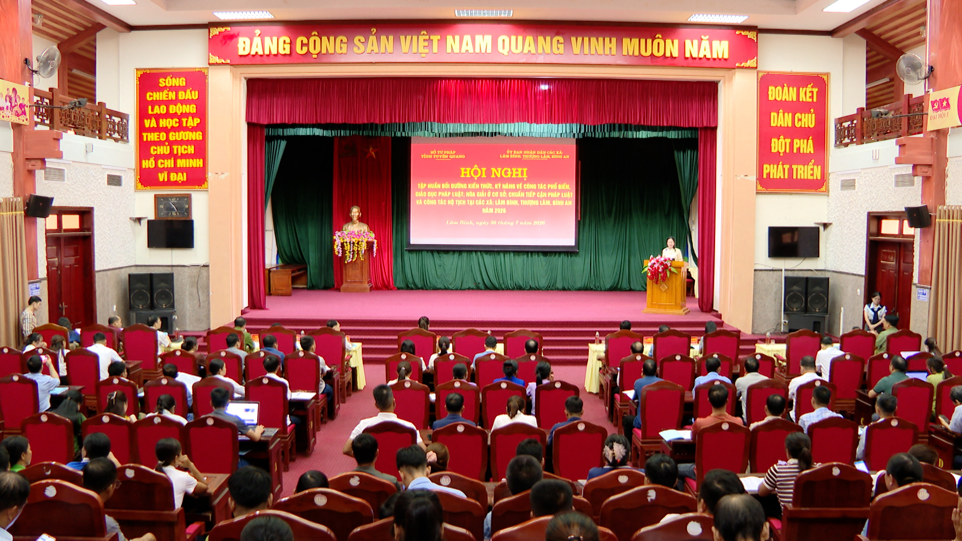 Lâm Bình tập huấn bồi dưỡng kiến thức, kỹ năng công tác phổ biến, giáo dục pháp luật