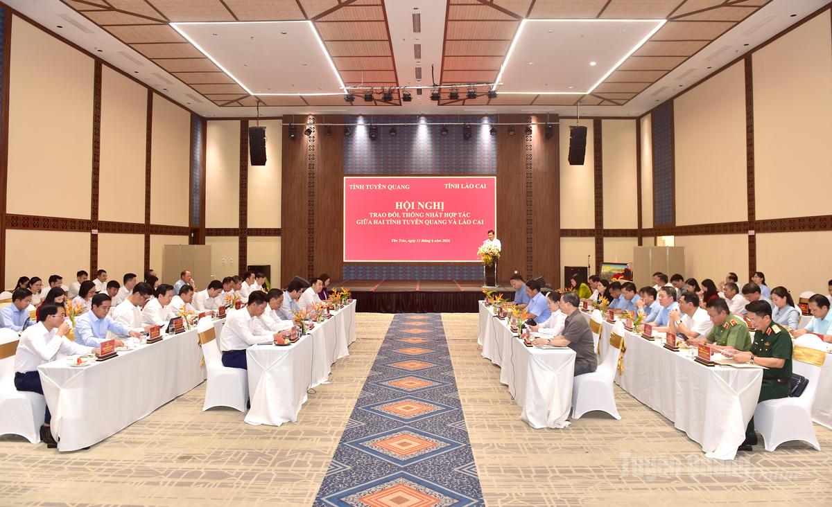 Tuyên Quang - Lào Cai thống nhất nhiều nội dung hợp tác chiến lược