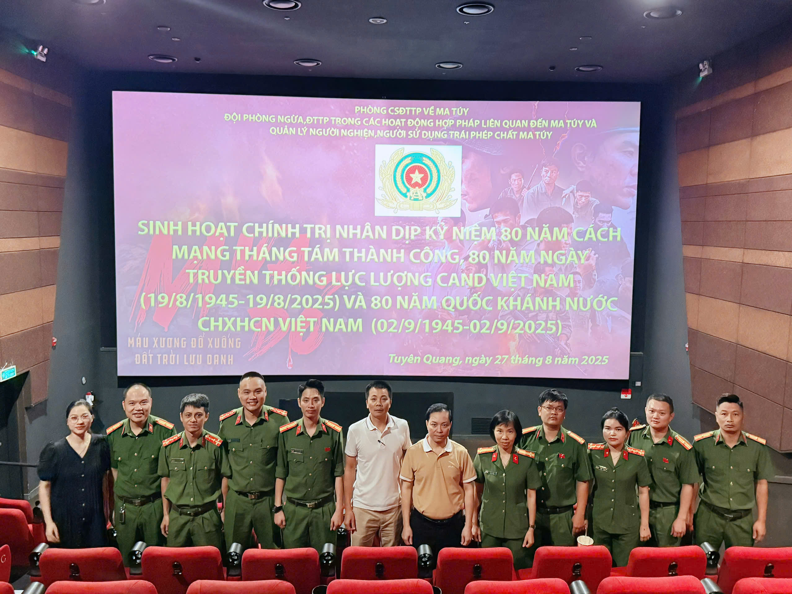 SINH HOẠT CHÍNH TRỊ NHÂN KỶ NIỆM 80 NĂM CÁCH MẠNG THÁNG 8 THÀNH CÔNG