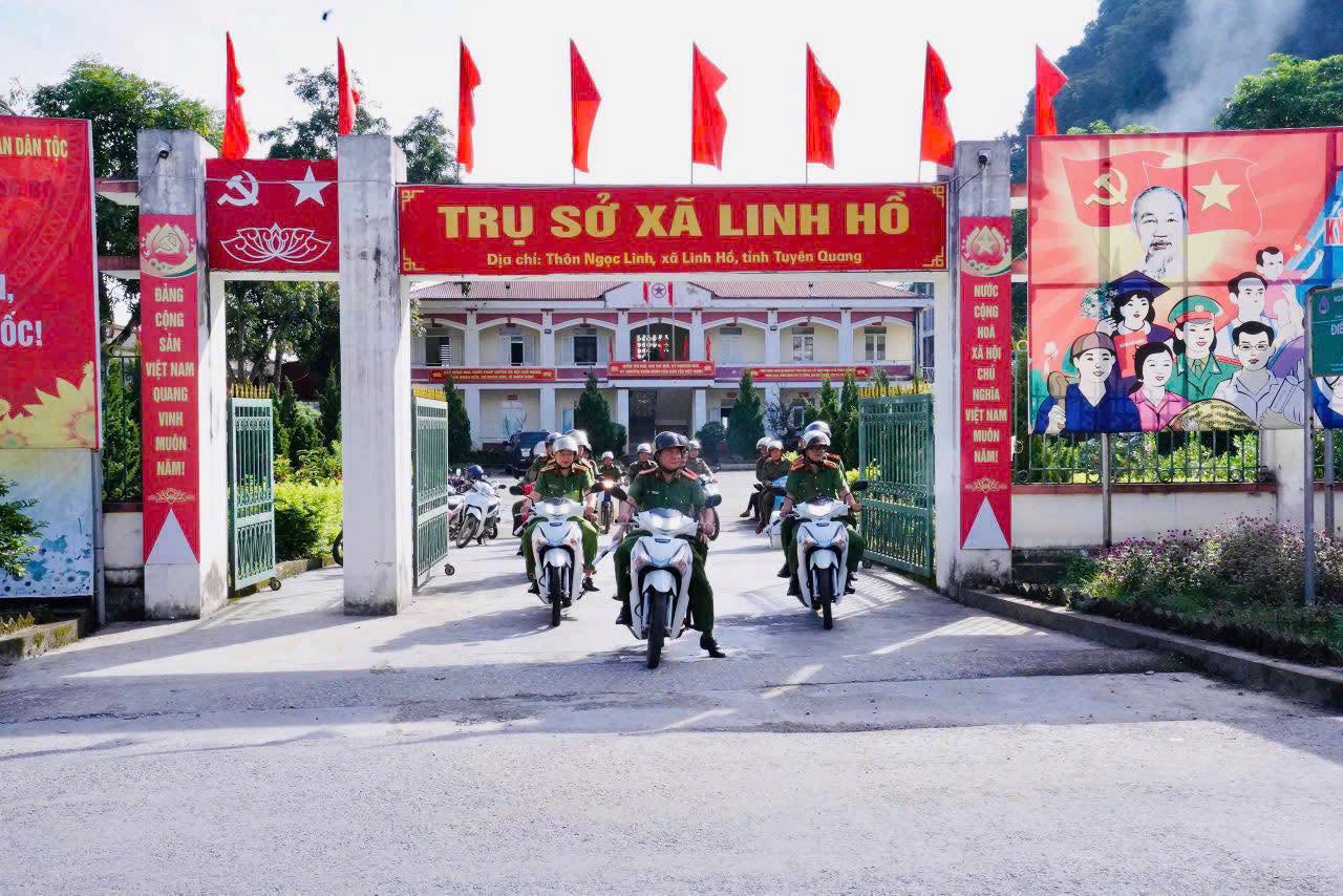 CÔNG AN CẤP XÃ TRIỂN KHAI CÔNG TÁC BẢO ĐẢM AN NINH, TRẬT TỰ DỊP 02/9