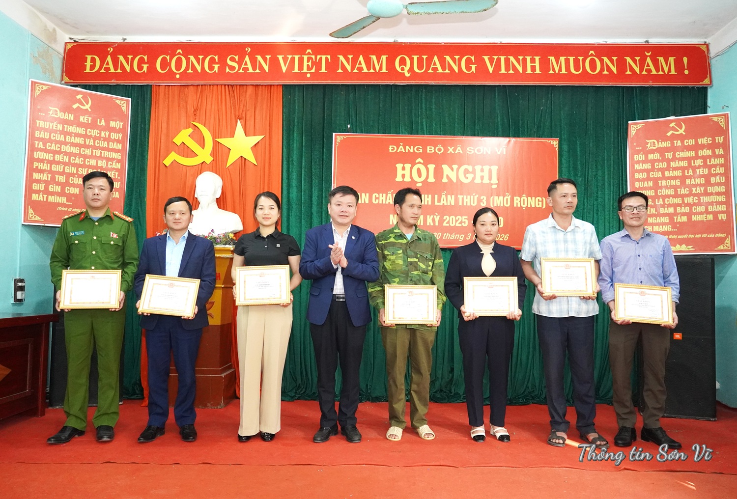 Hội nghị Ban Chấp hành Đảng bộ xã Sơn Vĩ lần thứ 3