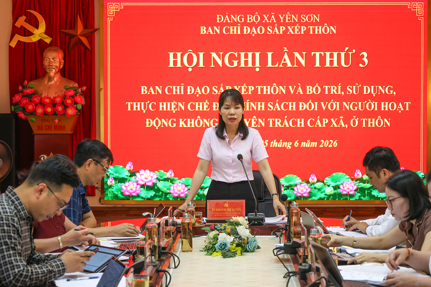Hội nghị lần thứ 3 Ban chỉ đạo sắp xếp thôn và bố trí, sử dụng, thực hiện chế độ, chính sách đối với người hoạt động không chuyên trách cấp xã, ở thôn